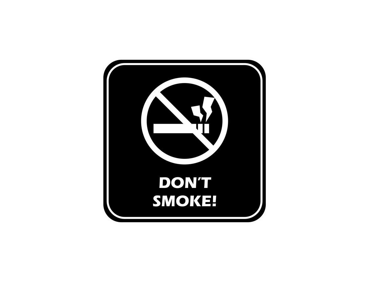 semnalistica model don t smoke