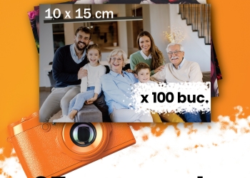 Fotografii 10×15 Premium – Pachet 100 bucăți si 25 poze CADOU